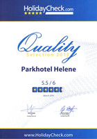 Ausgezeichnete Servicequalität im Parkhotel Helene